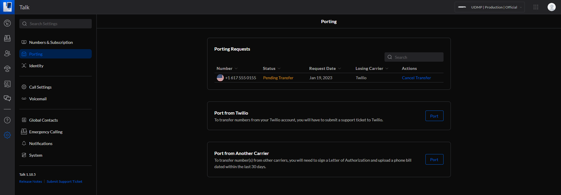 UniFi Talk - Number Porting – Ubiquiti Support and Help Center
