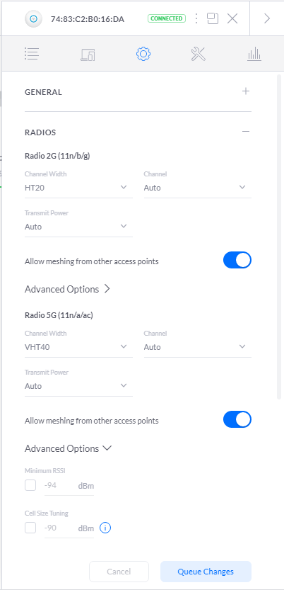 unifi transmit power auto