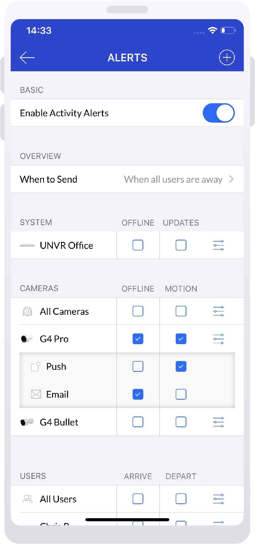 UniFi Protect Configure locationbased activity alerts Ubiquiti